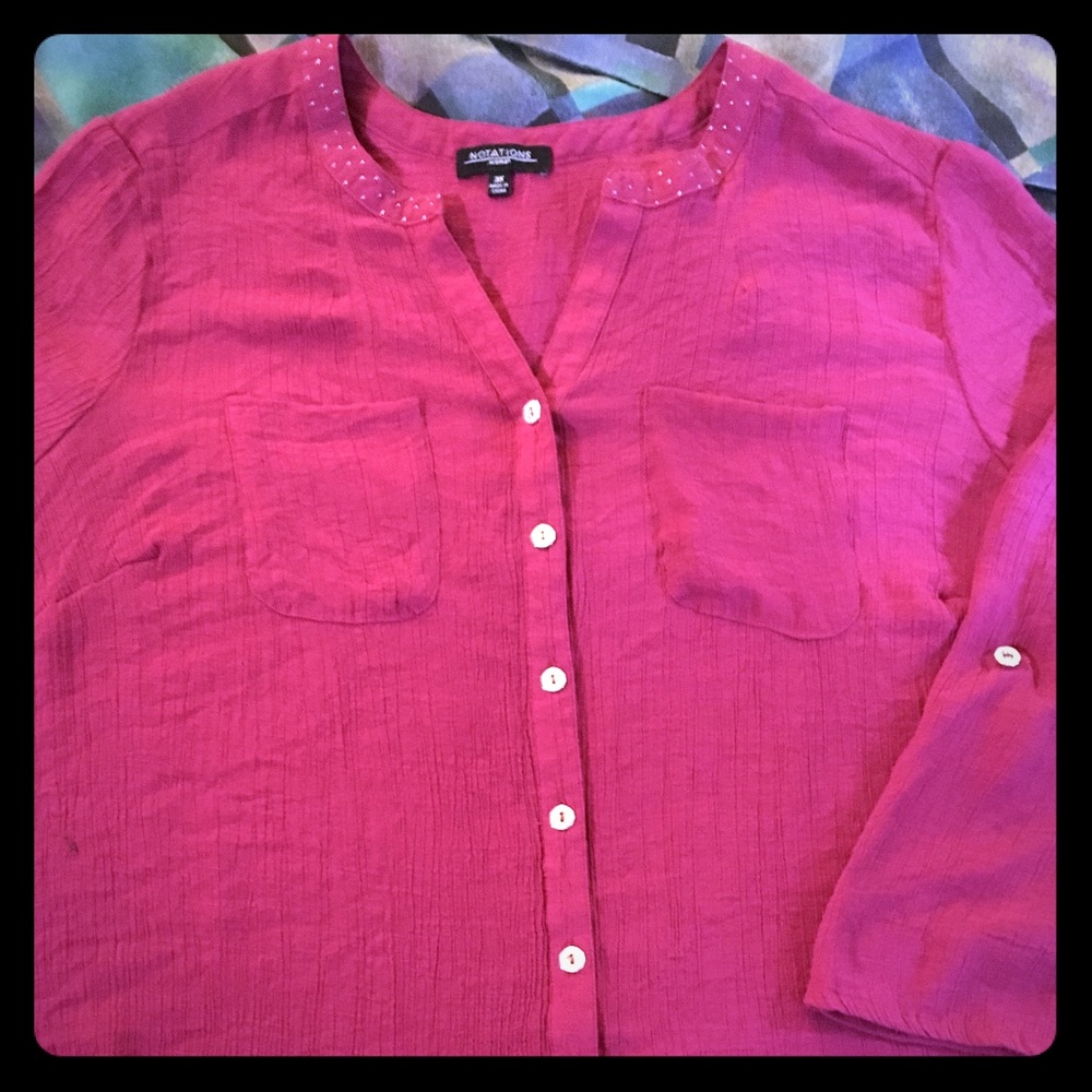 Notations 3X Blouse